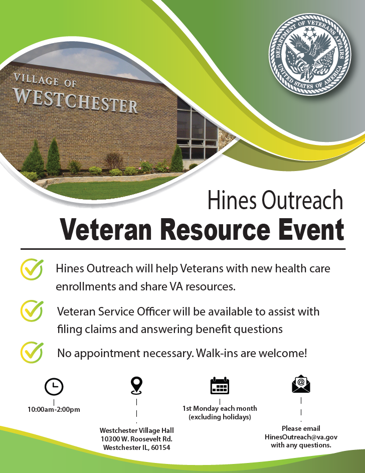 Monthly Veteran Resource Event Launches at Westchester Village Hall
